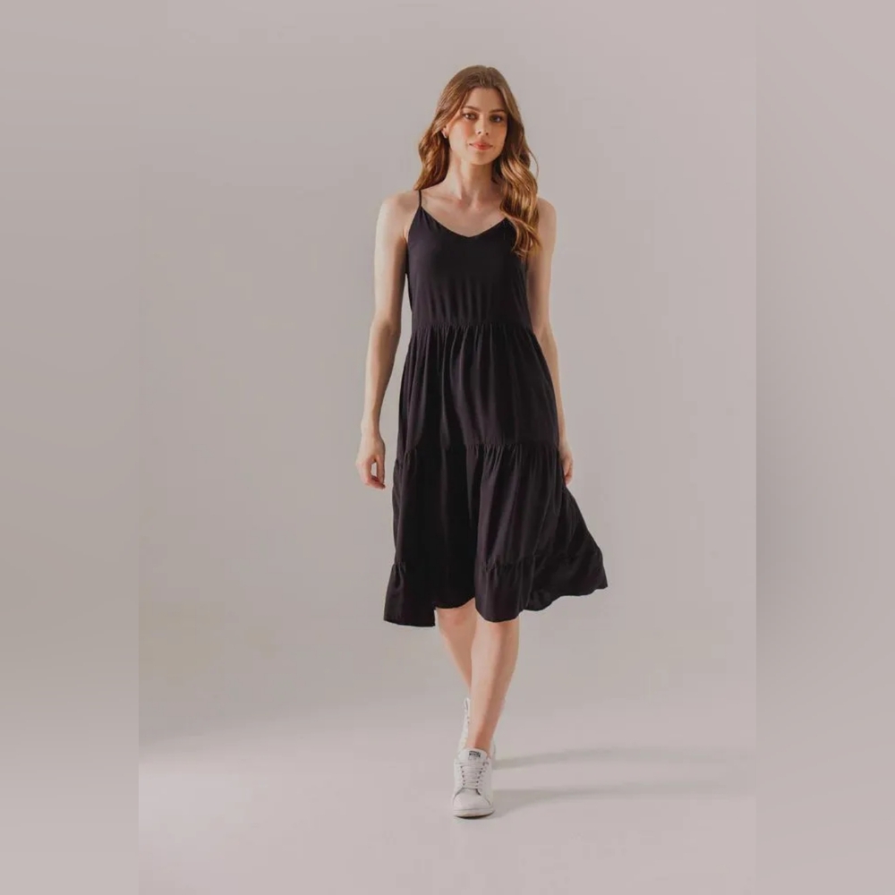 ARKITECT- Women's Armhole Sleeve Dress - XL BLACK